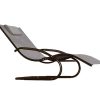 Muebles De Jard N Muebles Bonitos | Wave Chaise Longue - Aluminum - Cocoa