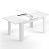 Salones Modernos Muebles Bonitos | Mesa De Comedor Extensible De 140 - 190 Cm Modelo Almenara En Color Blanco