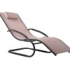 Muebles De Jard N Muebles Bonitos | Wave Chaise Longue - Aluminum - Macchiato On Matte Grey