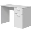 Oficina Muebles Bonitos | Mesa De Escritorio Modelo Galera En Color Blanco