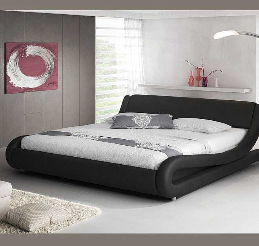 Dormitorios Muebles Bonitos Cama De Dise O Alessia En Color Negro Cama Alessia En Color Negro