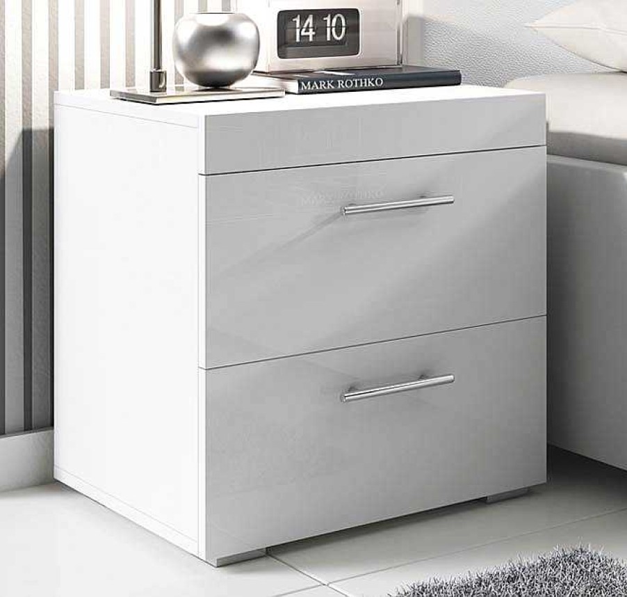 Dormitorios Muebles Bonitos | Mesita De Noche Ciro Blanco