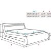 Dormitorios Muebles Bonitos Cama Canap Rodas En Color Blanco | Cama De Matrimonio Con Canap Rodas En Color Blanco (150X190Cm)