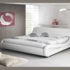 Dormitorios Muebles Bonitos Cama De Dise O Alessia En Color Blanco | Cama De Matrimonio Alessia En Color Blanco (150X190Cm)