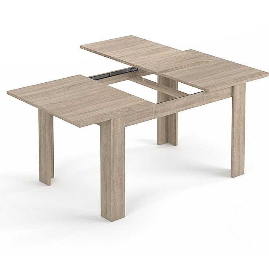 Salones Modernos Muebles Bonitos | Mesa De Comedor Extensible De 140 - 190 Cm Modelo Sagunto En Color Sonoma