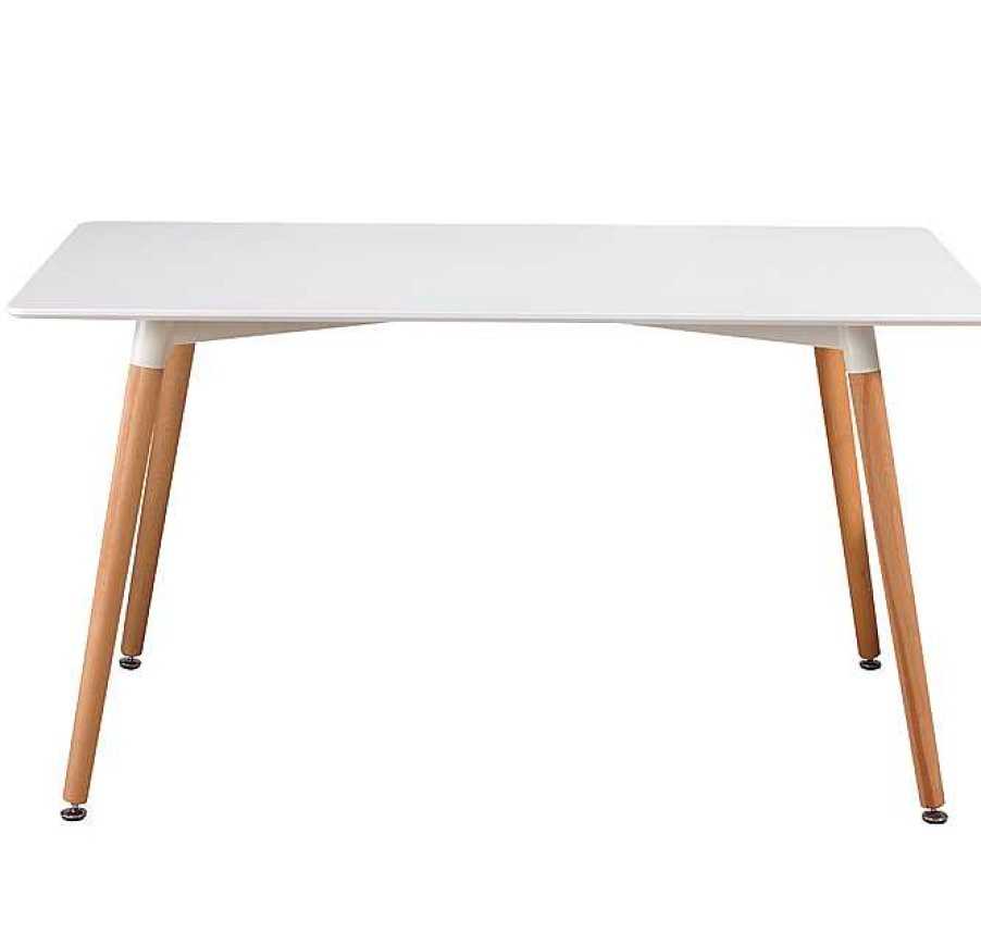 Salones Modernos Muebles Bonitos | Mesa De Comedor Suecia 120X80Cm Blanca