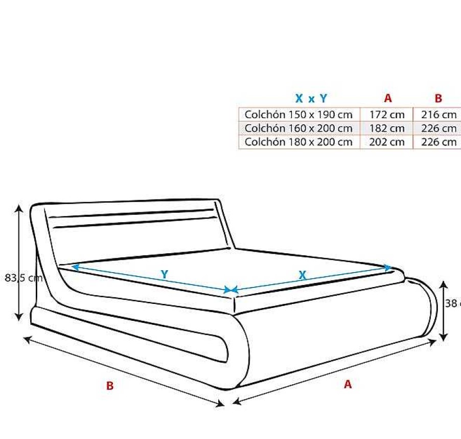 Dormitorios Muebles Bonitos Cama Canap Rodas Blanco Con Colch N | Cama De Matrimonio Con Canap Rodas En Color Blanco Con Colch N (160X200Cm)