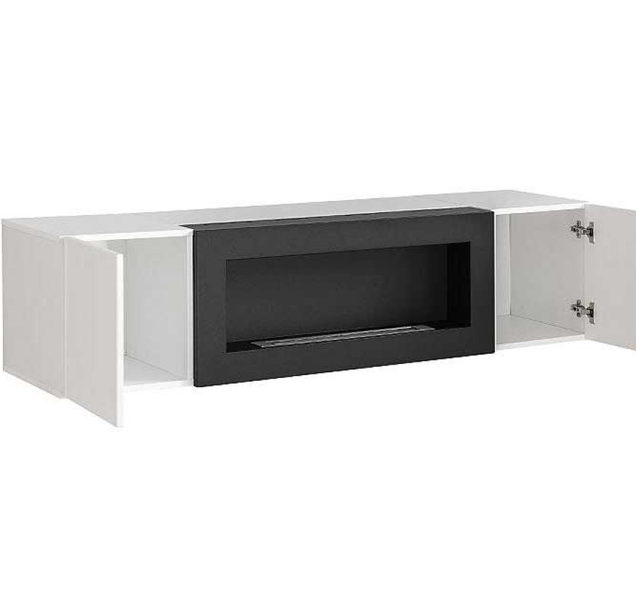 Salones Modernos Muebles Bonitos Muebles De Sal N Krista 3 (1,6M) | Conjunto De Muebles Krista 3D Negro Y Blanco (1,6M)