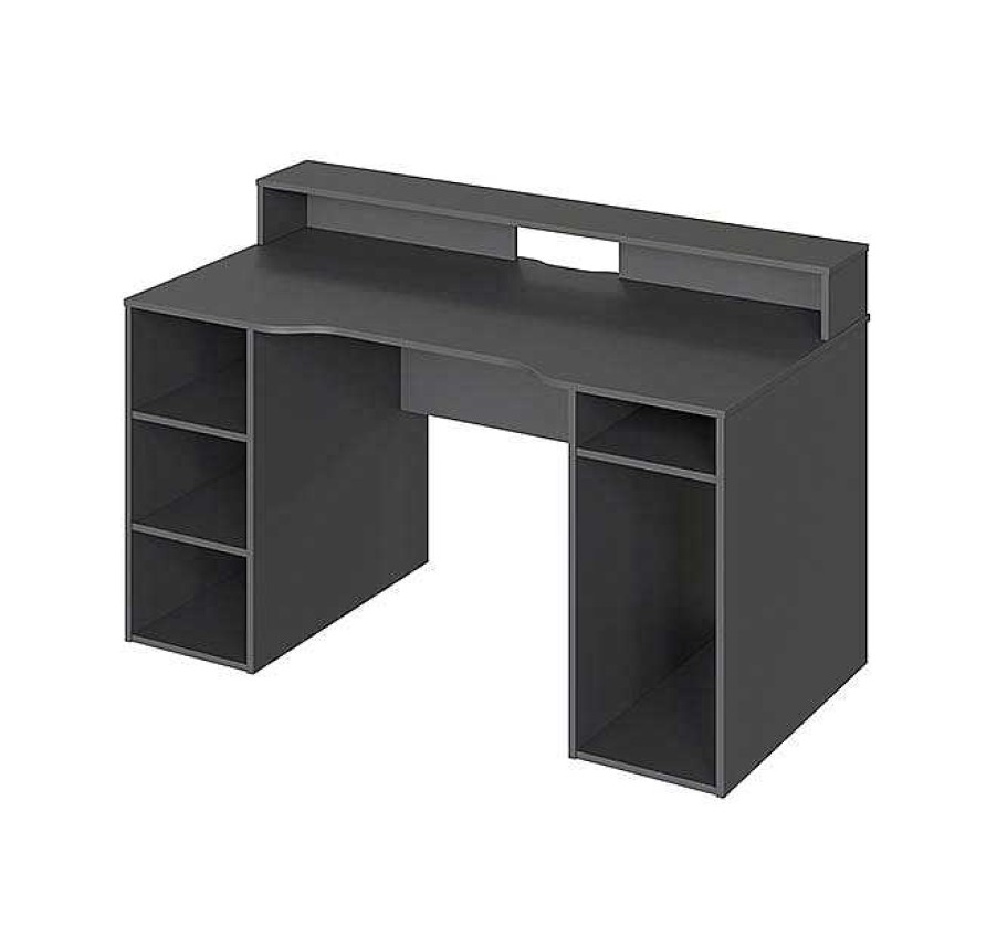 Oficina Muebles Bonitos | Mesa De Ordenador Gamer Modelo Star En Color Gris