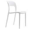 Muebles De Jard N Muebles Bonitos | Silla De Comedor Hakon De Polipropileno Color Blanco