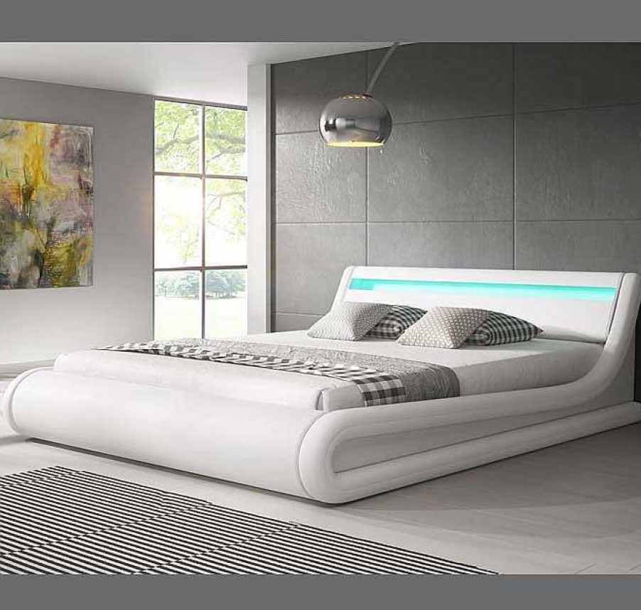 Dormitorios Muebles Bonitos Cama Canap Parisina En Color Blanco | Cama ...