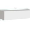 Salones Modernos Muebles Bonitos | Armario Colgante Modelo Krista H-160 (160X30Cm) En Blanco