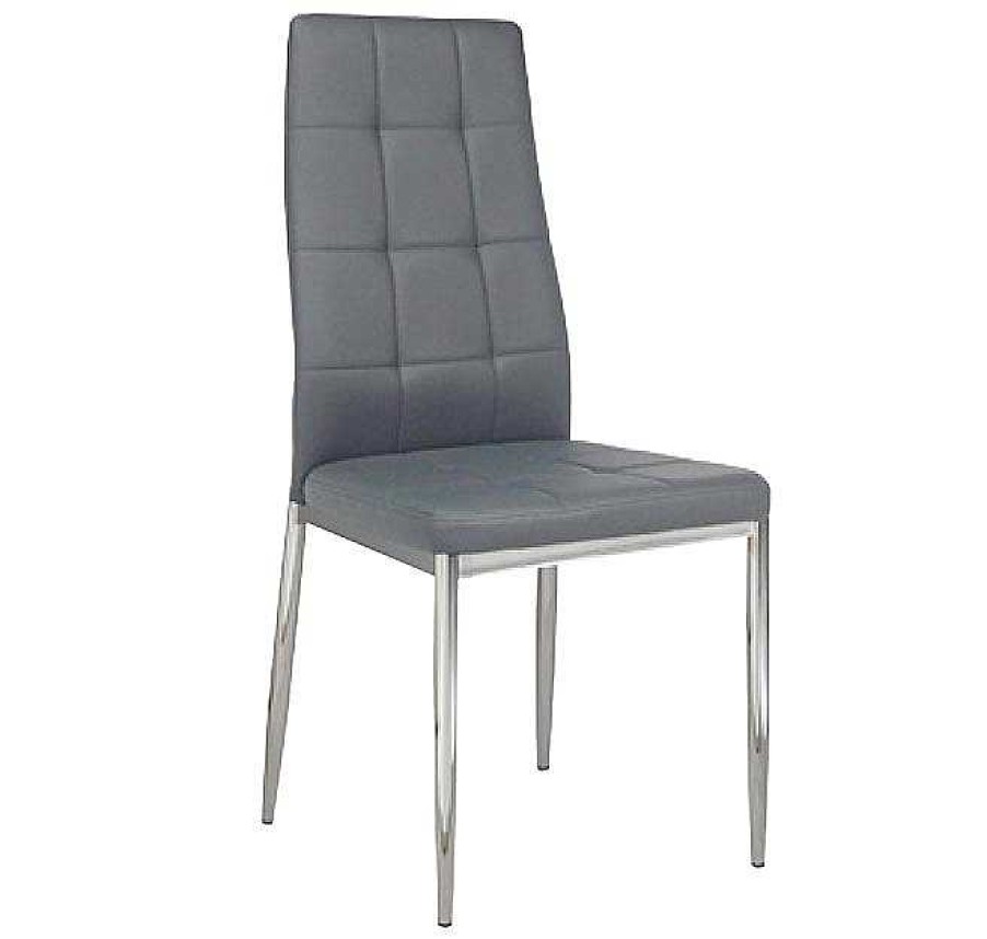 Salones Modernos Muebles Bonitos | Silla De Comedor Edria Color Gris Antracita