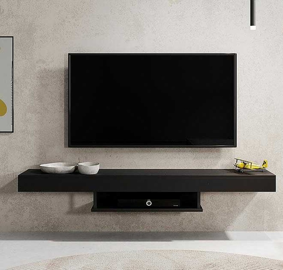 Salones Modernos Muebles Bonitos | Mueble Tv Aydin En Color Negro