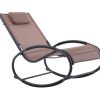 Muebles De Jard N Muebles Bonitos | Wave Rocker Longue - Aluminum - Macchiato On Matte Grey