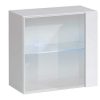 Salones Modernos Muebles Bonitos | Vitrina Colgante Modelo Berit Ld 60X60 En Color Negro Con Led