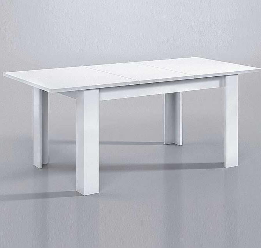 Salones Modernos Muebles Bonitos | Mesa De Comedor Extensible De 140 - 190 Cm Modelo Sagunto En Color Blanco