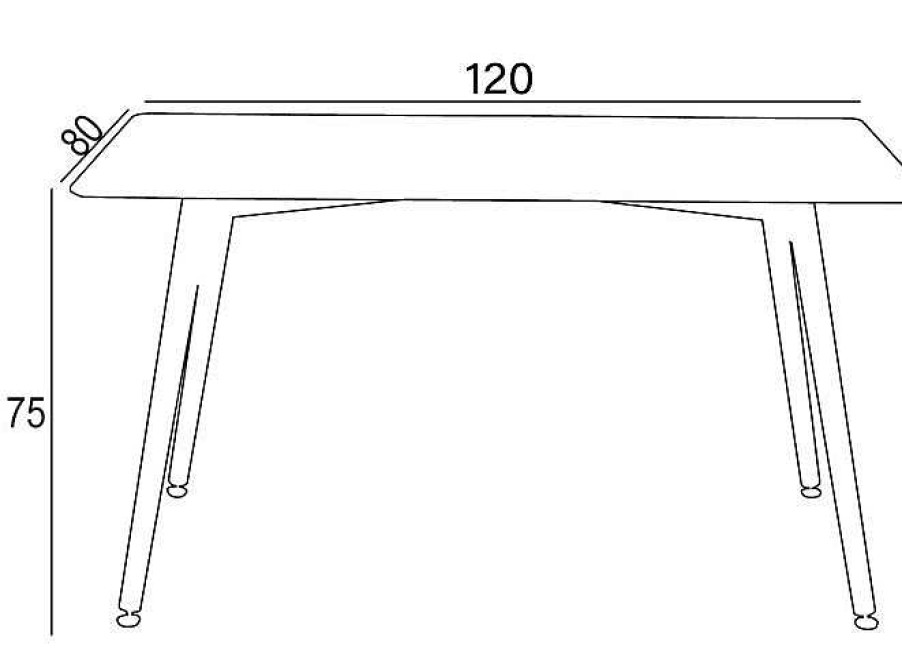 Salones Modernos Muebles Bonitos | Mesa De Comedor Suecia 120X80Cm Blanca