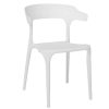 Muebles De Jard N Muebles Bonitos | Silla De Comedor Alana De Polipropileno Color Blanco