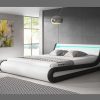 Dormitorios Muebles Bonitos Cama Canap Parisina En Color Blanco Y Negro | Cama De Matrimonio Con Canap Parisina En Color Blanco Con Negro (160X200Cm)