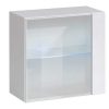 Salones Modernos Muebles Bonitos | Vitrina Colgante Modelo Berit Ld 60X60 En Color Blanco Con Led