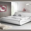 Dormitorios Muebles Bonitos Cama De Dise O Alessia En Color Blanco | Cama De Matrimonio Alessia En Color Blanco (160X200Cm)