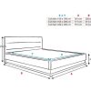 Dormitorios Muebles Bonitos Cama Canap Nitas En Color Negro | Cama De Matrimonio Con Canap Nitas En Color Negro (150X190Cm)