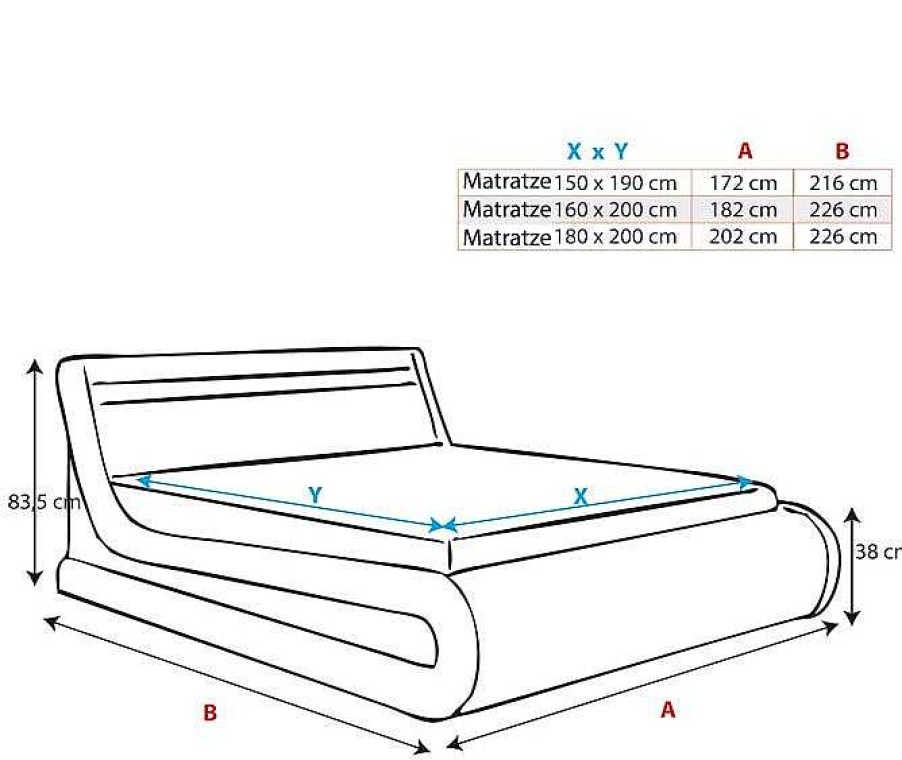 Dormitorios Muebles Bonitos | Cama De Matrimonio Con Canap Rodas En Color Negro (150X190Cm)