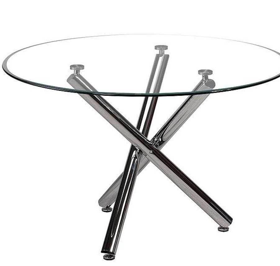 Salones Modernos Muebles Bonitos | Mesa De Comedor Alexus 120 X 120Cm. Cristal Templado