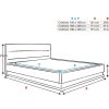 Dormitorios Muebles Bonitos Cama Canap Nitas En Color Blanco | Cama De Matrimonio Con Canap Nitas En Color Blanco (150X190Cm)