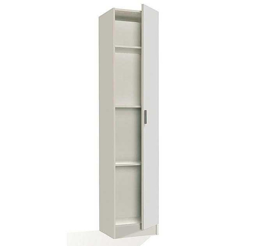 Recibidores Modernos Muebles Bonitos | Armario Multiusos 1 Puerta Modelo Benicarlo En Color Blanco