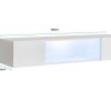 Salones Modernos Muebles Bonitos | Vitrina Colgante Modelo Krista H160Cc (160X30Cm) En Blanco