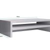 Oficina Muebles Bonitos | Soporte Para Monitor Adelis Xxl En Color Blanco Brillo 53X13Cm